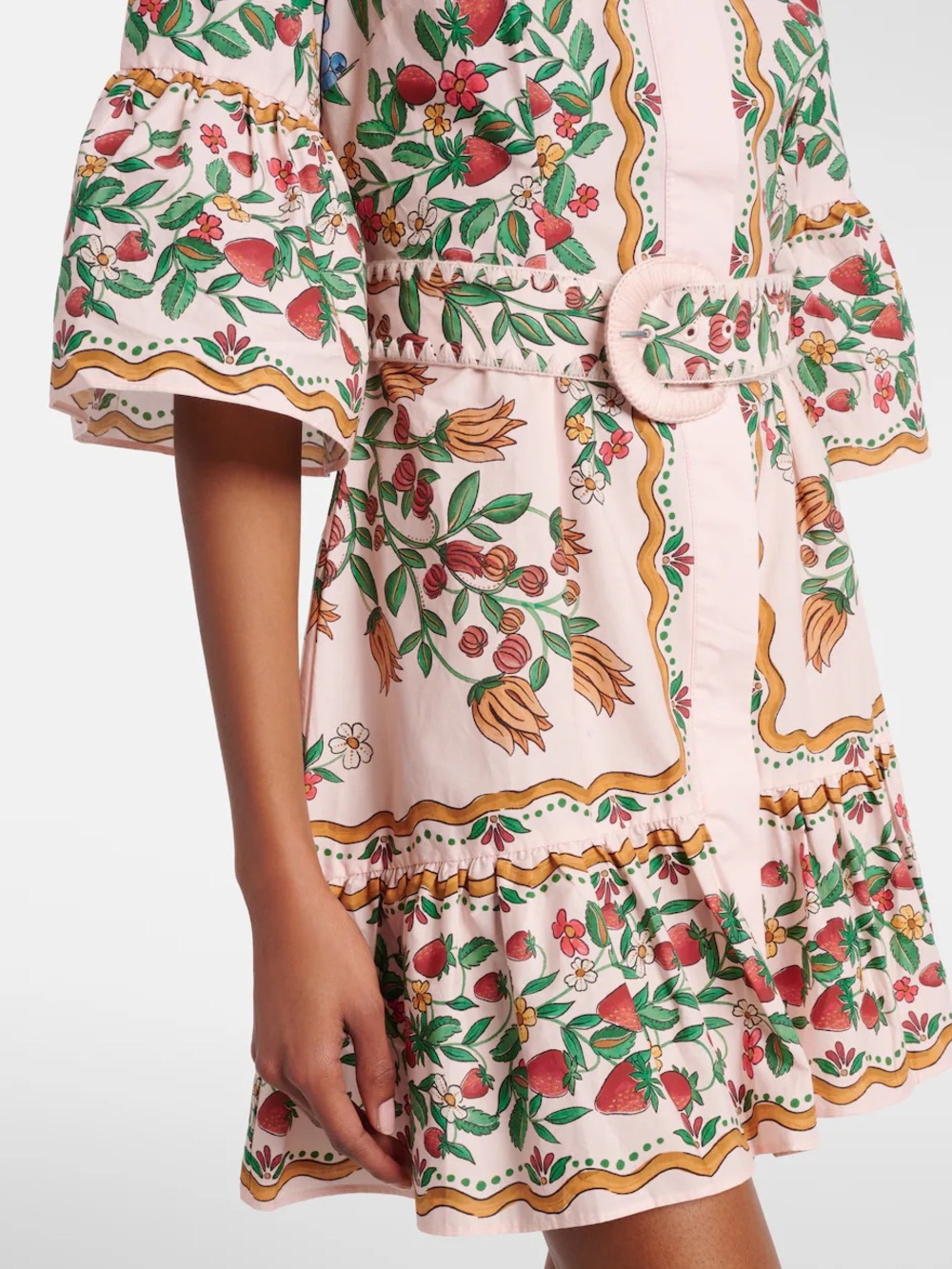 Farm Rio: Fruit Beauty Scarf floral cotton minidress - Picture 7 of 11